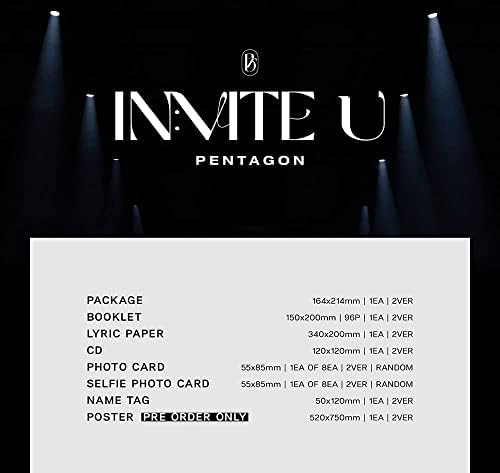 Genie Music Pentagon - הזמינו U [Flare ver.] אלבום+יתרונות מוגבלים לפני סדר+מתנה קוריאנית